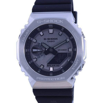 Casio G-Shock metallbeschichtetes analoges digitales Harzarmband GM-2100-1A GM2100-1 200M Herrenuhr