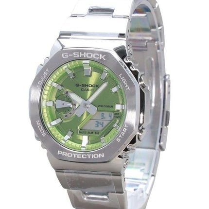 Casio G-Shock G-Steel Analog-Digital-Quarzuhr mit grünem Zifferblatt GM-2110D-3A 200M Herrenuhr