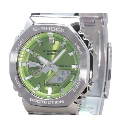 Casio G-Shock G-Steel Analog-Digital-Quarzuhr mit grünem Zifferblatt GM-2110D-3A 200M Herrenuhr