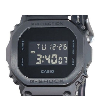 Casio G-Shock Digital Metalllünette Harzarmband Quarz GM-5600UB-1 200M Herrenuhr