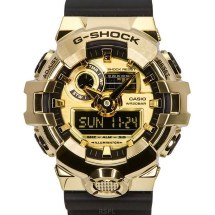 Casio G-Shock G-Steel Analog-Digital-Harzarmband goldenes Zifferblatt Quarz GM-700G-9A 200M Herrenuhr