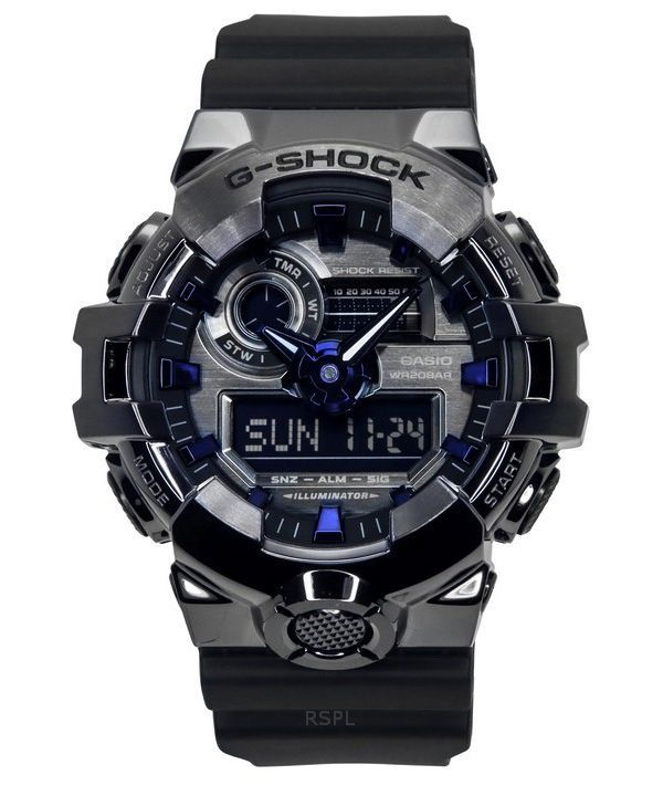 Casio G-Shock G-Steel Analog-Digital-Harzarmband graues Zifferblatt Quarz GM-700P-6A 200M Herrenuhr