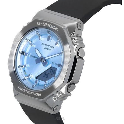 Casio G-Shock Analog-Digital-Armband aus biobasiertem Harz, hellblaues Zifferblatt, Quarz GM-S2110-2A 200M Damenuhr