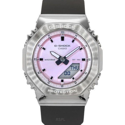 Casio G-Shock Analog-Digital-Armband aus biobasiertem Harz, rosa Zifferblatt, Quarz GM-S2110-4A 200M Damenuhr