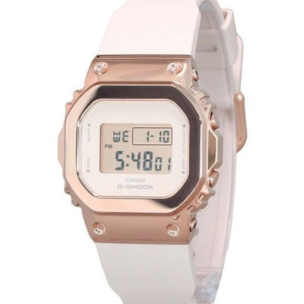 Casio G-Shock Digital Roségold ionenplattierte Lünette Harzarmband Quarz GM-S5600UPG-4 200M Damenuhr