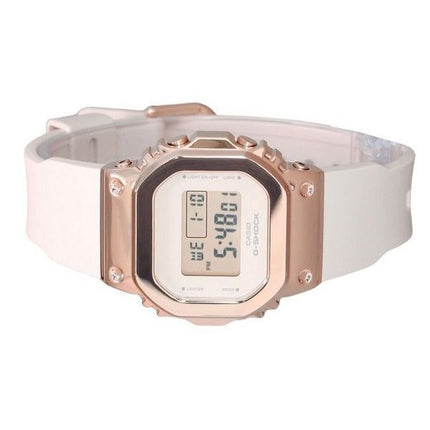 Casio G-Shock Digital Roségold ionenplattierte Lünette Harzarmband Quarz GM-S5600UPG-4 200M Damenuhr