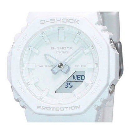 Casio G-Shock Analog Digital Resin Armband Weißes Zifferblatt Quarz GMA-P2100-7A 200M Damenuhr