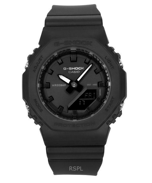 Casio G-Shock Analog-Digital-Quarzuhr aus biobasiertem Harz mit schwarzem Zifferblatt GMA-P2100BB-1A 200M Damenuhr