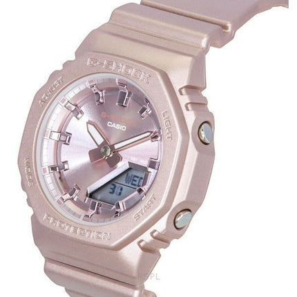 Casio G-Shock Analog-Digital-Armband aus biobasiertem Harz, rosa Zifferblatt, Quarz GMA-P2100ST-4A 200M Damenuhr