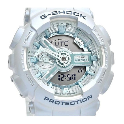 Casio G-Shock Analog-Digital-Armband aus biobasiertem Harz, blaues Zifferblatt, Quarz GMA-S110ST-2A 200M Damenuhr