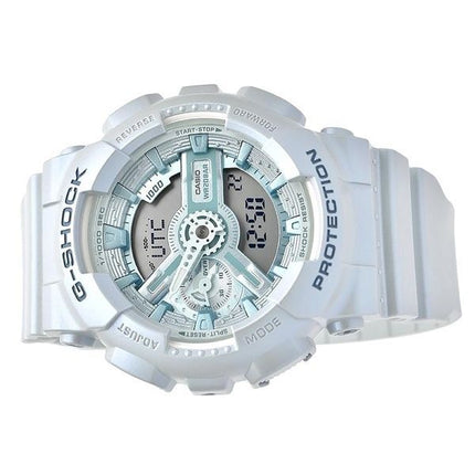 Casio G-Shock Analog-Digital-Armband aus biobasiertem Harz, blaues Zifferblatt, Quarz GMA-S110ST-2A 200M Damenuhr