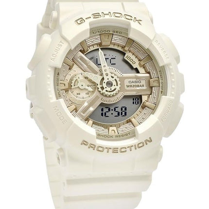 Casio G-Shock Analog-Digital-Quarzuhr aus biobasiertem Harz mit einfarbigem Zifferblatt GMA-S110ST-7A 200M für Damen