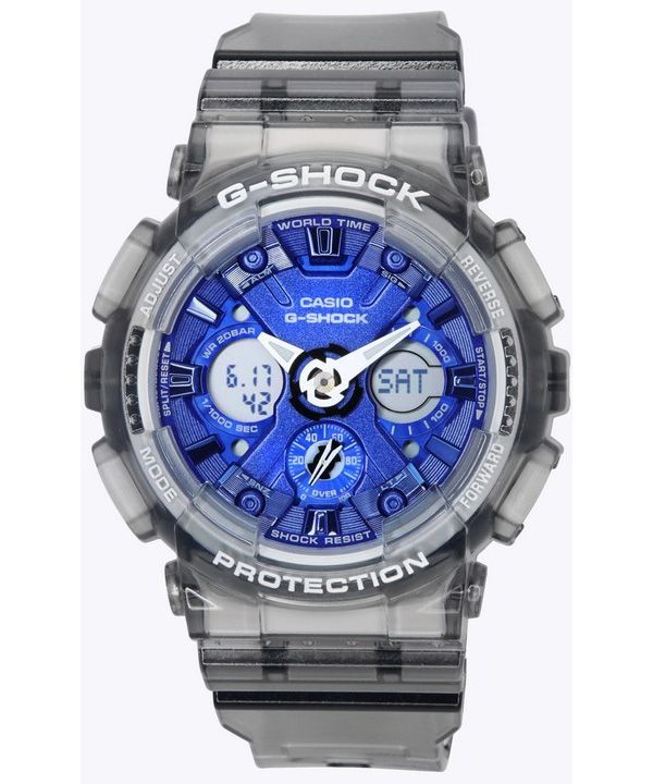 Casio G-Shock Translucent Grey Analog Digital Quartz GMA-S120TB-8A 200M Damenuhr