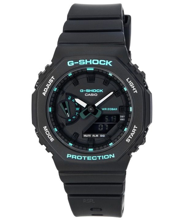 Casio G-Shock Analog-Digital-Quarzuhr mit schwarzem Zifferblatt GMA-S2100GA-1A GMAS2100GA-1 200M Damenuhr