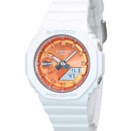 Casio G-Shock Analog Digital Seasonal Collection 2023 Orangefarbenes Zifferblatt Quarz GMA-S2100WS-7A 200M Damenuhr