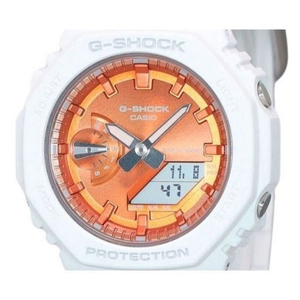 Casio G-Shock Analog Digital Seasonal Collection 2023 Orangefarbenes Zifferblatt Quarz GMA-S2100WS-7A 200M Damenuhr