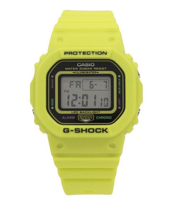 Casio G-Shock Energy Pack Series Digital Gelb Biobasiertes Harzarmband Quarz GMD-S5600EP-9 200M Damenuhr