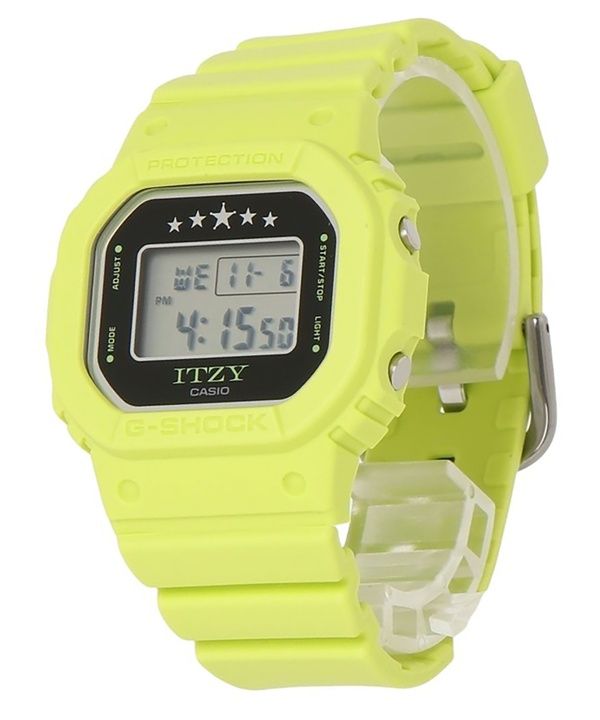 Casio G-Shock ITZY Collaboration Digital Grünes Armband aus biobasiertem Harz Quarz GMD-S5610IT-3 200M Damenuhr