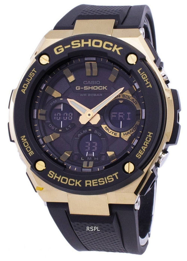 Casio G-Shock G-Stahl analoge Welt Zeit GST-S100G-1A Herrenuhr