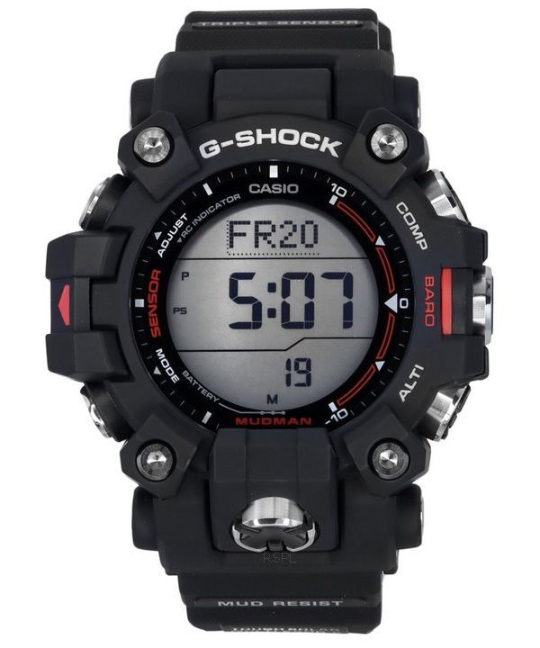 Casio G-Shock Mudman Master Of G-Land Digitales Harzarmband Solar GW-9500-1 200M Herrenuhr