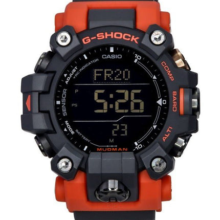 Casio G-Shock Mudman Master Of G-Land Digital Orange und Schwarz Harzarmband Solar GW-9500-1A4 200M Herrenuhr