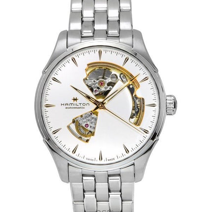 Hamilton Jazzmaster Edelstahl Silber Open Heart Zifferblatt Automatik H32675151 Herrenuhr