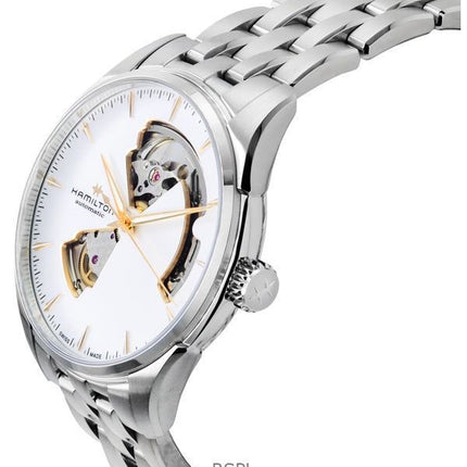 Hamilton Jazzmaster Edelstahl Silber Open Heart Zifferblatt Automatik H32675151 Herrenuhr