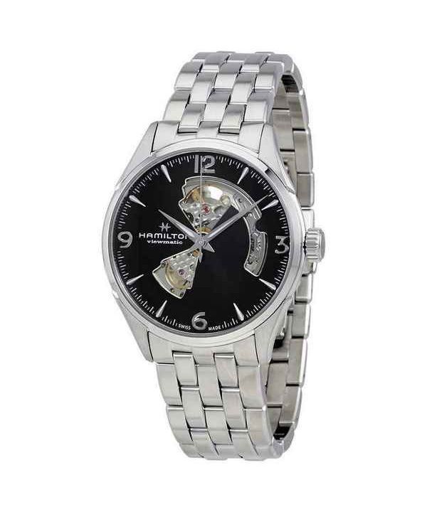 Hamilton Jazzmaster Edelstahl Open Heart schwarzes Zifferblatt Automatik H32705131 Herrenuhr