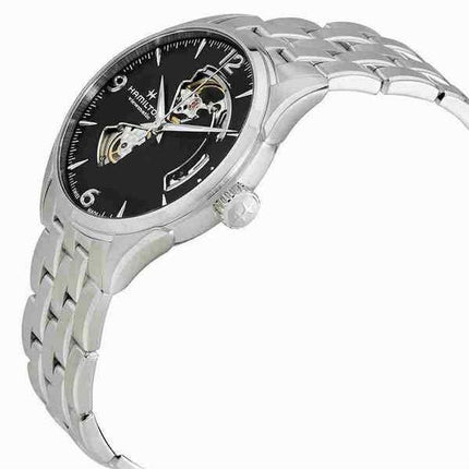 Hamilton Jazzmaster Edelstahl Open Heart schwarzes Zifferblatt Automatik H32705131 Herrenuhr