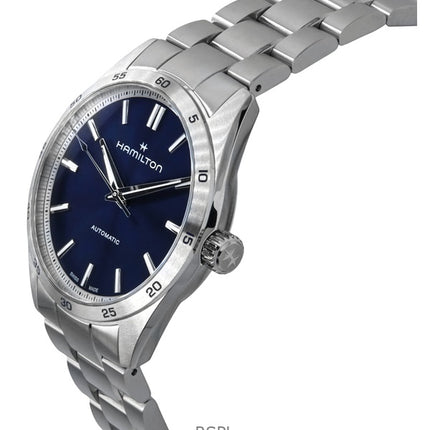 Hamilton Jazzmaster Performer Edelstahl Blaues Zifferblatt Automatik H36215140 100M Herrenuhr