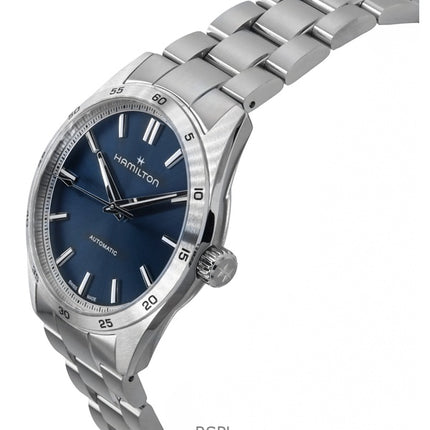 Hamilton Jazzmaster Performer Edelstahl Blaues Zifferblatt Automatik H36235140 100M Herrenuhr