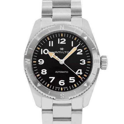 Hamilton Khaki Field Expedition Edelstahl schwarzes Zifferblatt Automatik H70225130 100M Herrenuhr