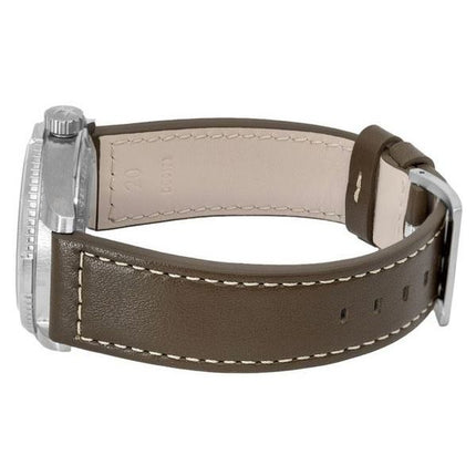 Hamilton Khaki Field Expedition Lederarmband, schwarzes Zifferblatt, automatische H70225830 100M Herrenuhr