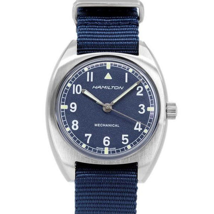 Hamilton Khaki Aviation Pilot Pioneer blaues Zifferblatt mechanische H76419941 100M Herrenuhr