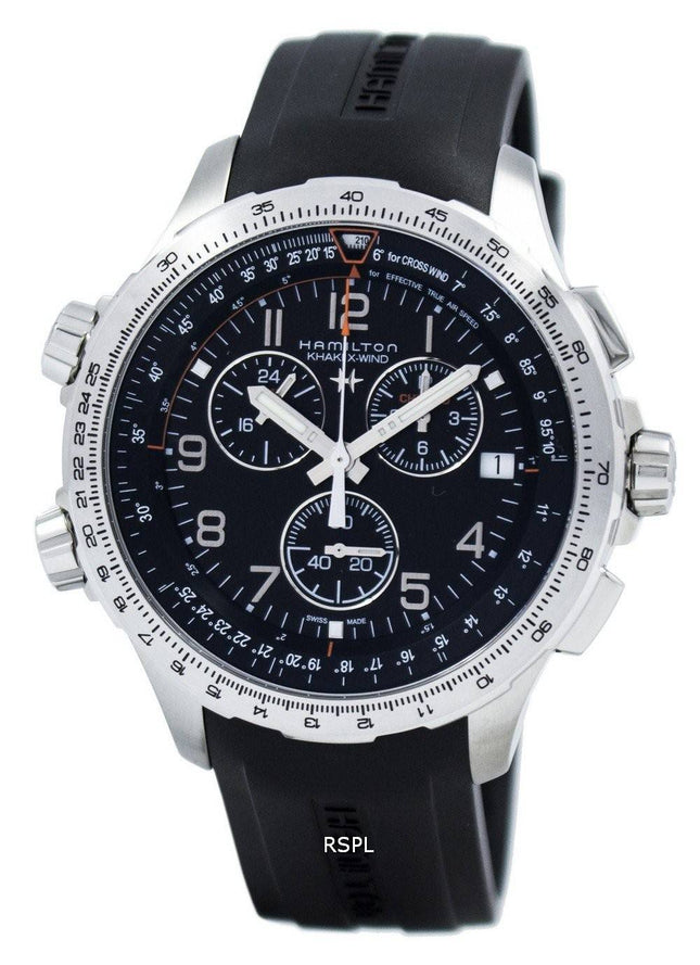 Hamilton Khaki Aviation X-Wind Chronograph Quarz GMT H77912335 Herrenuhr