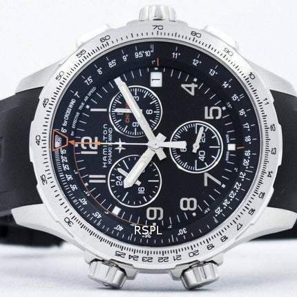 Hamilton Khaki Aviation X-Wind Chronograph Quarz GMT H77912335 Herrenuhr