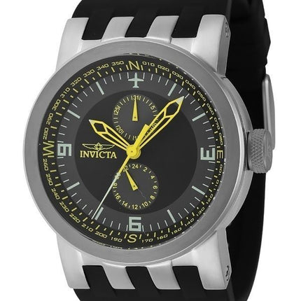 Invicta DNA Silikonarmband Grau und Schwarz Multifunktions-Zifferblatt Quarz 44225 100M Herrenuhr