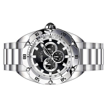 Invicta Venom GMT Edelstahl schwarzes Zifferblatt Quarz 45729 100M Herrenuhr