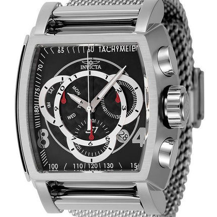 Invicta S1 RAlley Chronograph Edelstahl schwarzes Zifferblatt Quarz 46007 100M Herrenuhr