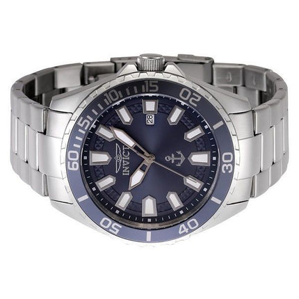 Invicta Ocean Voyage Herrenuhr, Edelstahl, blaues Zifferblatt, Quarz 46278