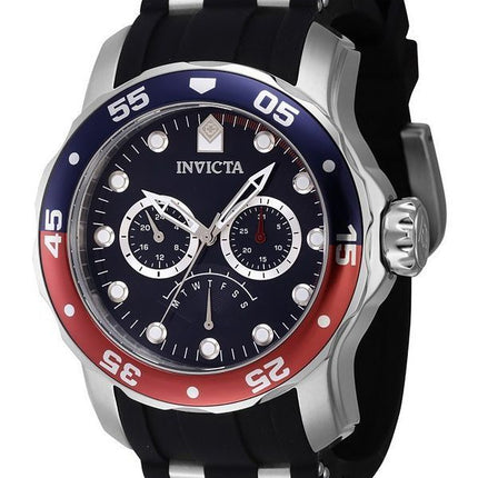 Invicta Pro Diver Retrograde GMT Pepsi Lünette blaues Zifferblatt Quarz 46968 100M Herrenuhr