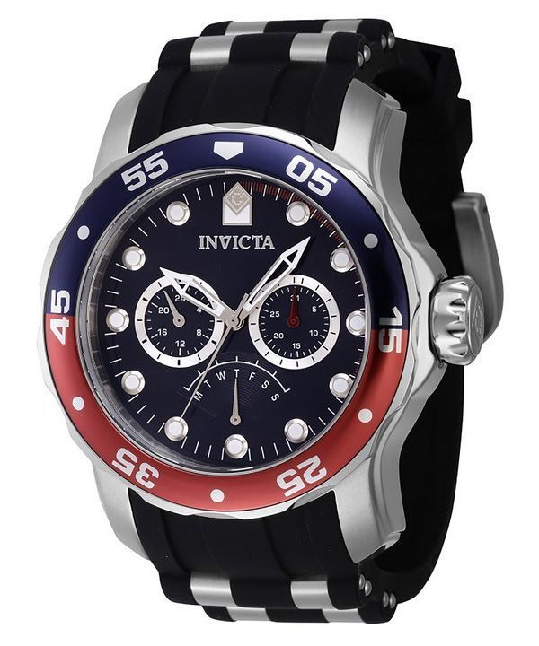 Invicta Pro Diver Retrograde GMT Pepsi Lünette blaues Zifferblatt Quarz 46968 100M Herrenuhr