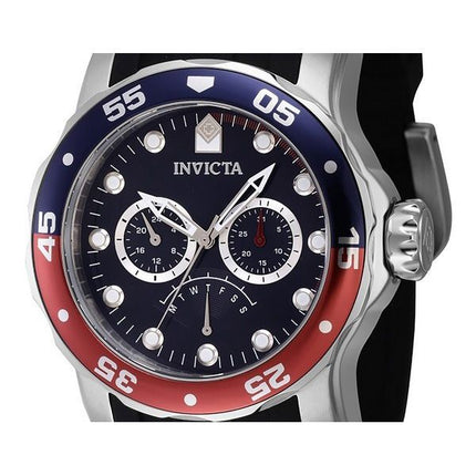 Invicta Pro Diver Retrograde GMT Pepsi Lünette blaues Zifferblatt Quarz 46968 100M Herrenuhr