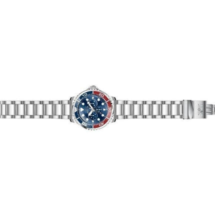 Invicta Pro Diver Edelstahl Blau und Rot Pepsi Lünette Blaues Zifferblatt Quarz 47227 Herrenuhr