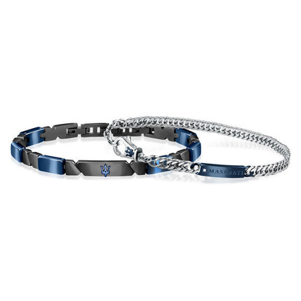 Maserati Jewels Armband aus Edelstahl und Keramik JM221ATZ01 für Herren