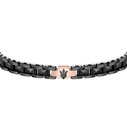 Maserati Jewels Armband aus schwarzem Edelstahl JM422ATZ13 für Herren