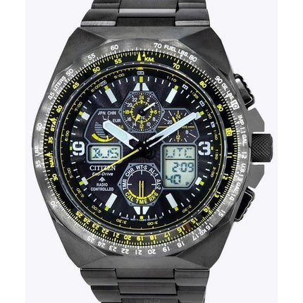 Citizen Promaster Skyhawk AT Chronograph mit schwarzem Zifferblatt und Eco-Drive JY8127-59E 200M Herrenuhr