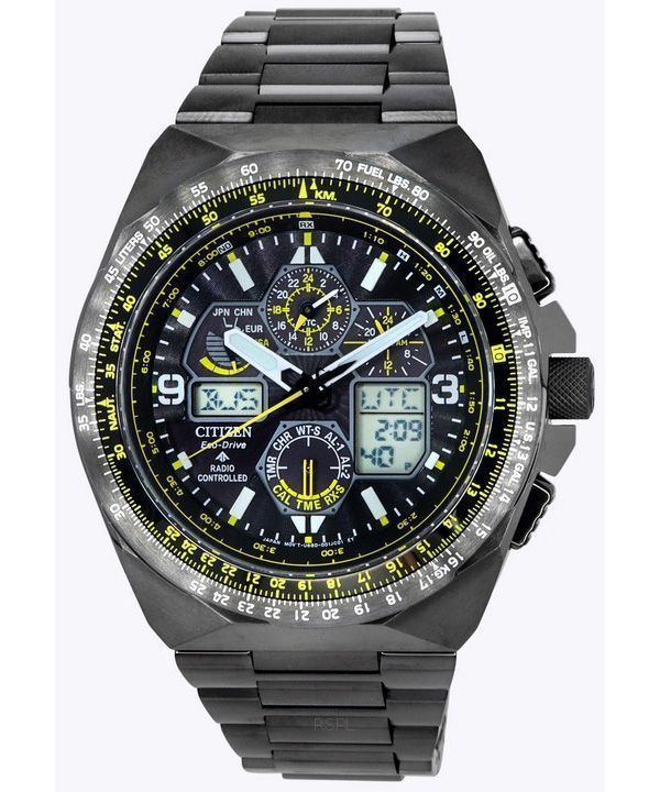 Citizen Promaster Skyhawk AT Chronograph mit schwarzem Zifferblatt und Eco-Drive JY8127-59E 200M Herrenuhr