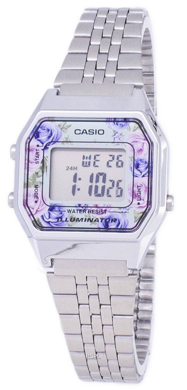 Casio Jugend Jahrgang Illuminator Quarz Digital LA680WA - 2C Damenuhr