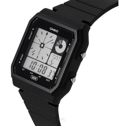 Casio POP Retro Vintage Digital Quarz LF-20W-1A Unisex-Armbanduhr mit schwarzem Harzarmband